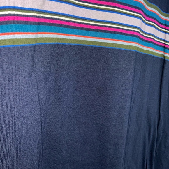 Ted Baker London Bevvy Navy Multicolor Stripe Tee - Picture 7 of 7